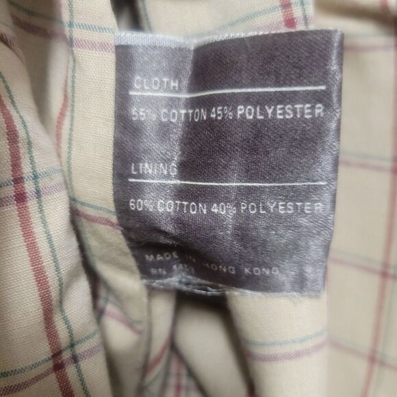 Vintage Chaps Ralph Lauren 42R Men Wool Lined Double Breasted Trench Coat - Picture 16 of 16